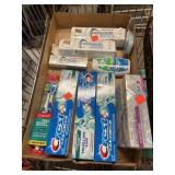 Lot of Toothpaste & Toothbrushes