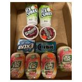 10 pkgs Mints & Gum.