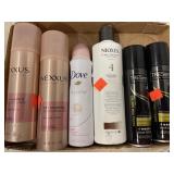 6ct lot. 2-NEXXUS dry shampoo.  DOVE