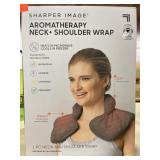 SHARPER IMAGE Aromatherapy Neck & Shoulder Wrap.