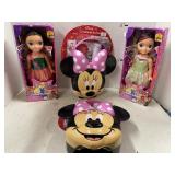 4pc lot. 2-FairyLand Dolls. 2-Minnie Mouse