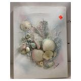 Sea Shells on canvas. Wall Art. Signed. 12x16in