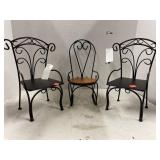 3pc metal Doll Furniture. 10in tall approx.