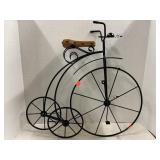 Metal. Old fashioned High Wheel Bicycle wall