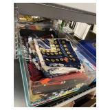 Lot of Assorted Fabric Pieces & Handkerchiefs