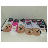 6 Cnt Fuzzy Socks (3 Pr Girls & 3 Pr Ladies)