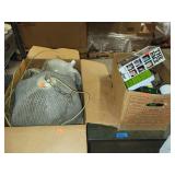 2 Box Lots Lights & Boot Brush & Misc