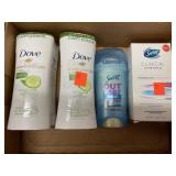 Dove & Secret Anti- Perspirant.  6 total.