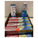 Tooth & mouth care.  9 tubes Colgate toothpaste.