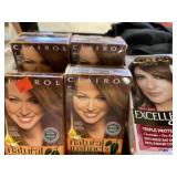 Hair color lot.