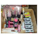 Flat of Beauty Items Makeup  Eyelashes Etc