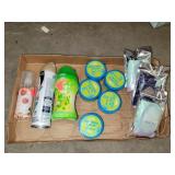 Misc Flat Shower Caps, GAIN beads Etc