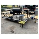Tail Gate Trailer w/Smoker Grill, Camp Stove,