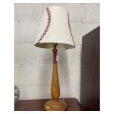 Baseball Lamp. 26in tall.
