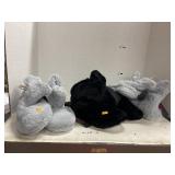 3 ladies Booty slippers.  Size Med.