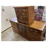 Dresser - 62x17x31in tall & 2 drawer night