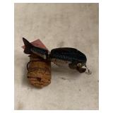 Vintage Wooden Lure.  French Jointed Plucky