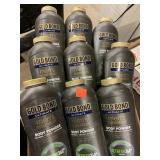 9 bottles Gold Bond Body Powder