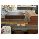 5 old books & Cheese Box.