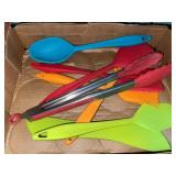 Lot of kitchen utensils.  Silicone.