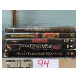 5 Texas Chainsaw Massacre DVDs