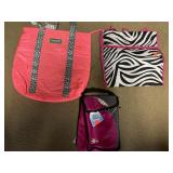 2 totes & lunch pack.