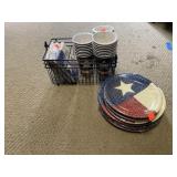 Americana Party Supplies and Metal Holder.  24