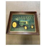Framed John Deere Photo.  24x20 inches