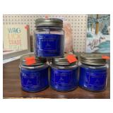 4 Glitter Berry Jat Candles  3 oz each
