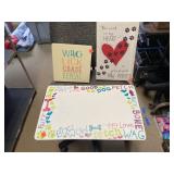 Lot Dog Signs And Place Mats