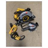 Lot of 3 Corded Tools.  DeWalt 3/8 Drill and 7