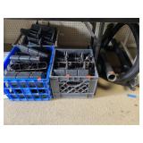 3 Plastic Crates of Plastic Lawn Edging Pieces