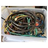 Plastic Box of Bungee Straps and Ropes