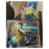 Lot of Scrubbers and Disposable Baking Tins