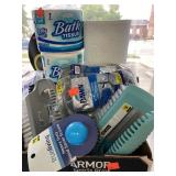Lot of kitchen Scrubbers Toilet Tissue and Paper