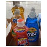 5 Bottles of Various Dish Soap Liquids
