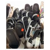 Variety lot of shoes.