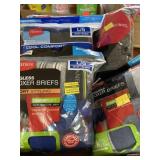 5 pkgs. HANES boxer briefs. 2pr/ pkg. sizes M & L
