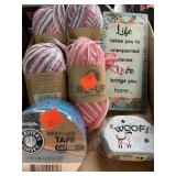 Mixed lot w/ decor & crafts.