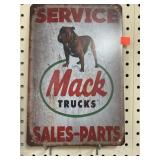 Mack Trucks  Metal sign. 8x12.