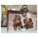 6 pc. Porcelain Righted Village Set - Christmas