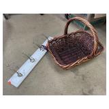 2 ct. - Rustic Basket & Coat Hanger