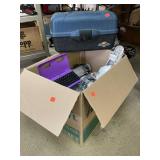 Box Lot Misc Items: Tackle Box, Tablet Keyboard,