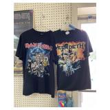 Iron Maiden & Mega Death Tee Shirts (Medium)