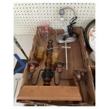 Lot of Vintage Candle Holders, Easels, & Shelves