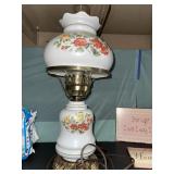 Vintage Double Globe Lamp Approx  18 Inches Tall