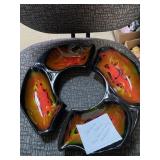 California Pottery Chip Dish Missing Center Piece