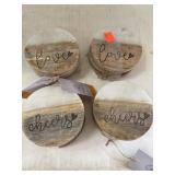 4 sets of 4 coasters from Honeysuckle Homestead.