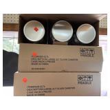 3 Cases. Large 2lt Glass Canisters. Vintage look.