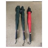 3 Better Brellas  Umbrellas.  2 green - Spartans.